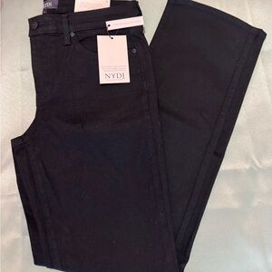 NYDJ Women’s Marilyn Straight Denim Jeans With Lift tuck Technology-Black Size 6
